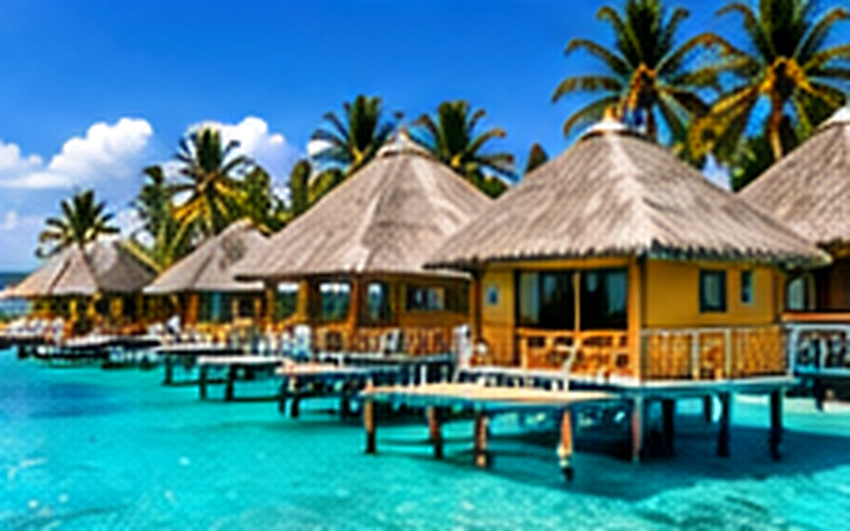 Overwater resort bungalows for a romantic celebration getaway