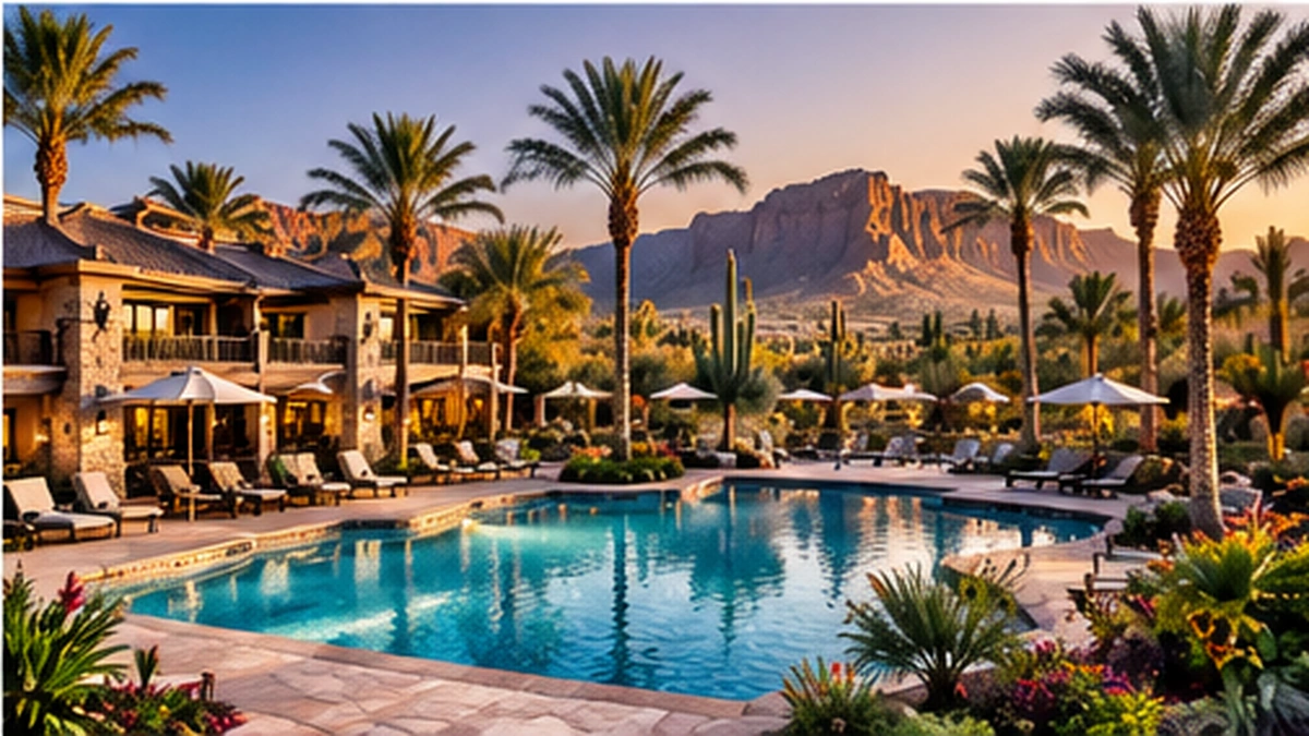 Sheraton Desert Oasis Scottsdale Arizona pool and desert landscape
