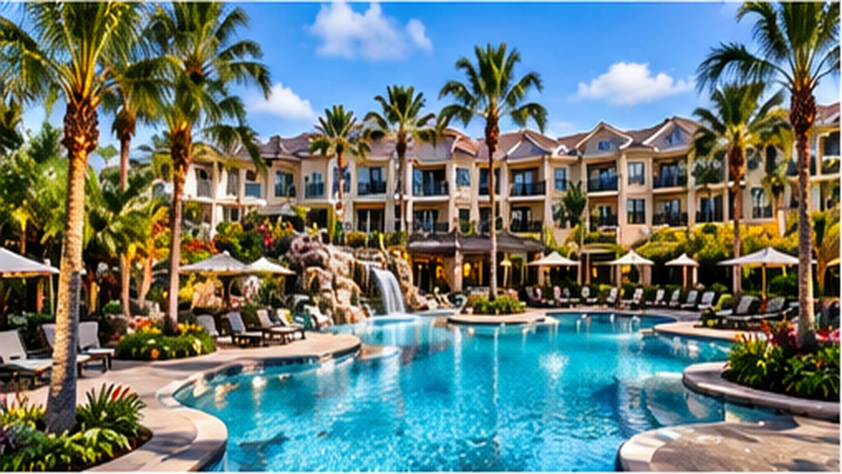 Sheraton Vistana Resort Orlando Florida pool and villa setting